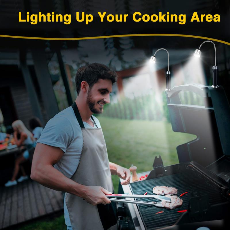 Magnetic Base Grill Lights – Ultra-Bright, Heat & Water Resistant Work Lamps (2-Pack)