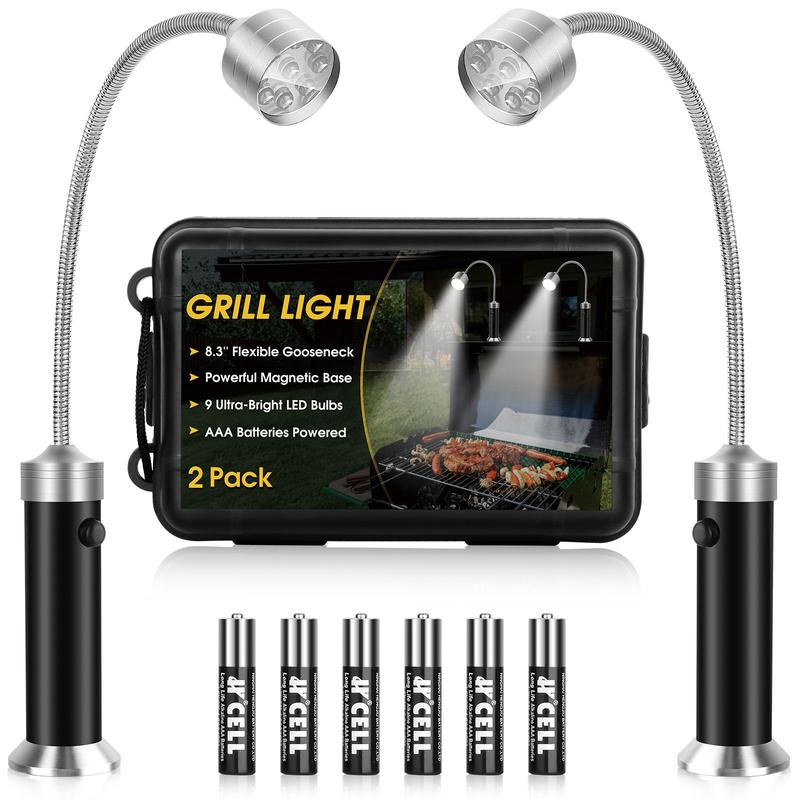 Magnetic Base Grill Lights – Ultra-Bright, Heat & Water Resistant Work Lamps (2-Pack)